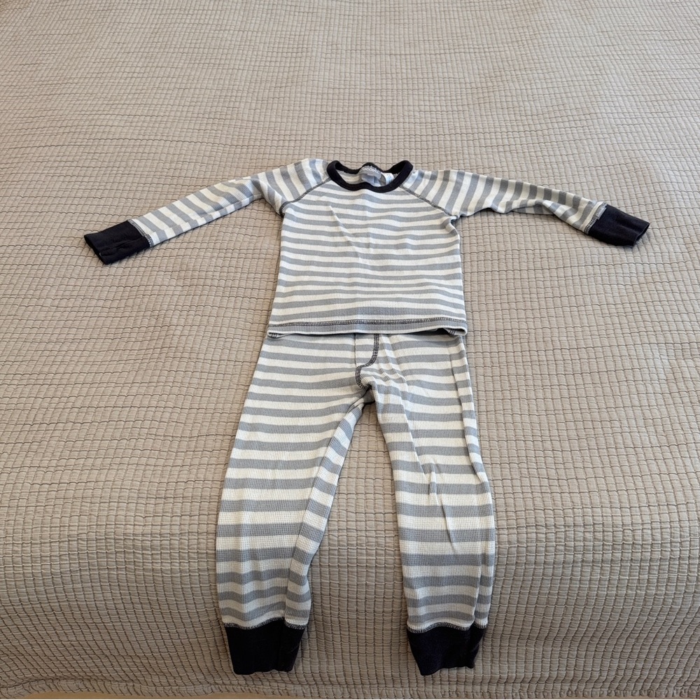 Coccoli Thermal Striped Kids Pajamas - 4T